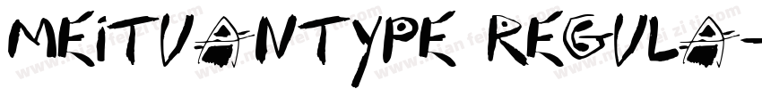 meituantype regula字体转换